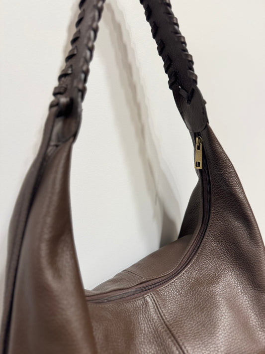 AVEA Tas Leer Donkerbruin