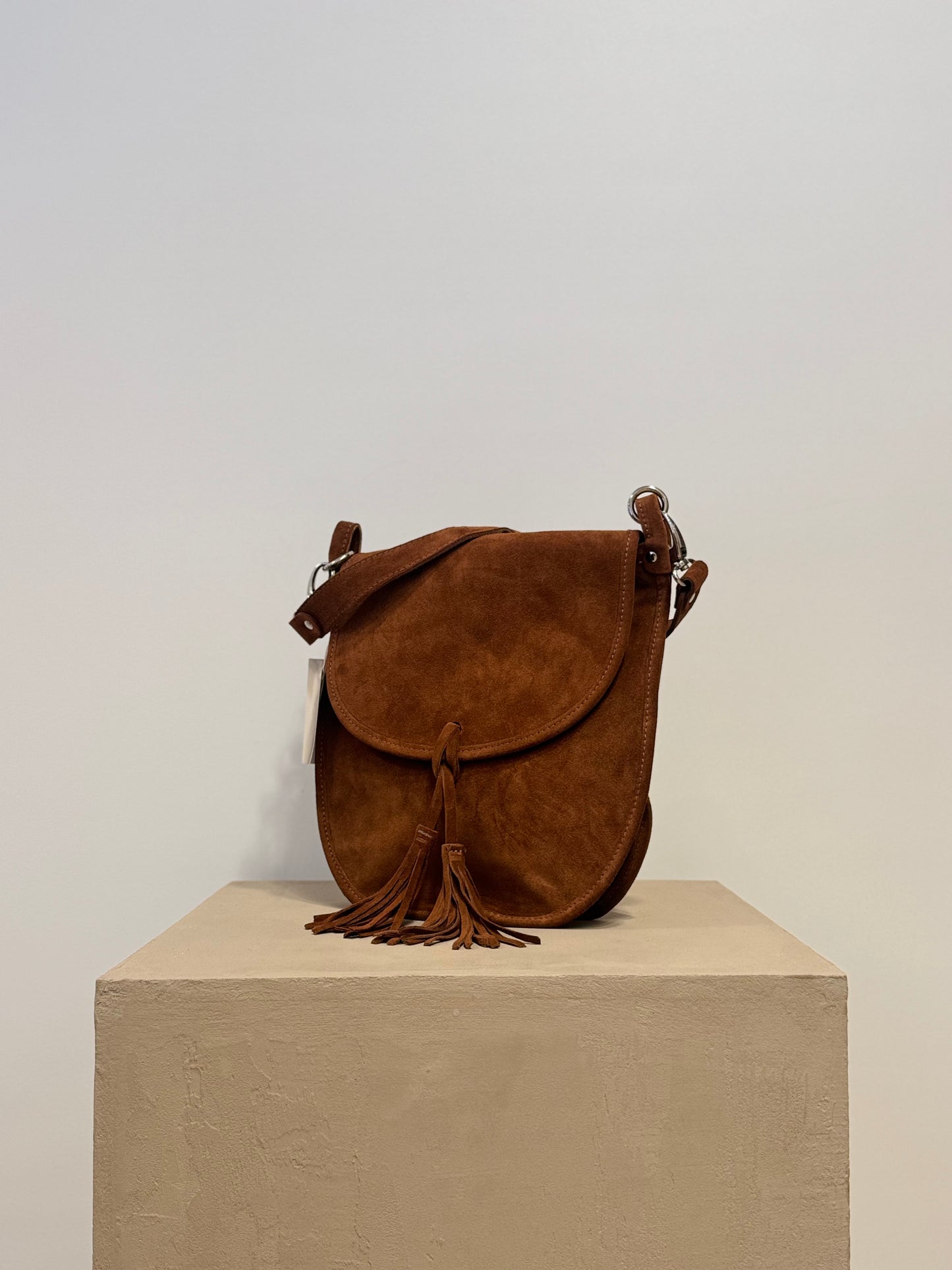 Yenvi brown suede bag