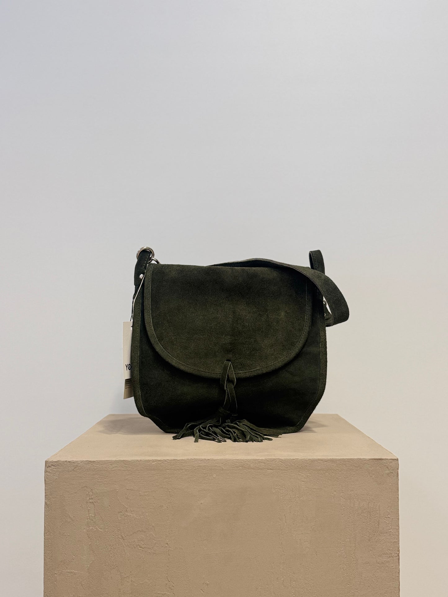 Yenvi green suede bag