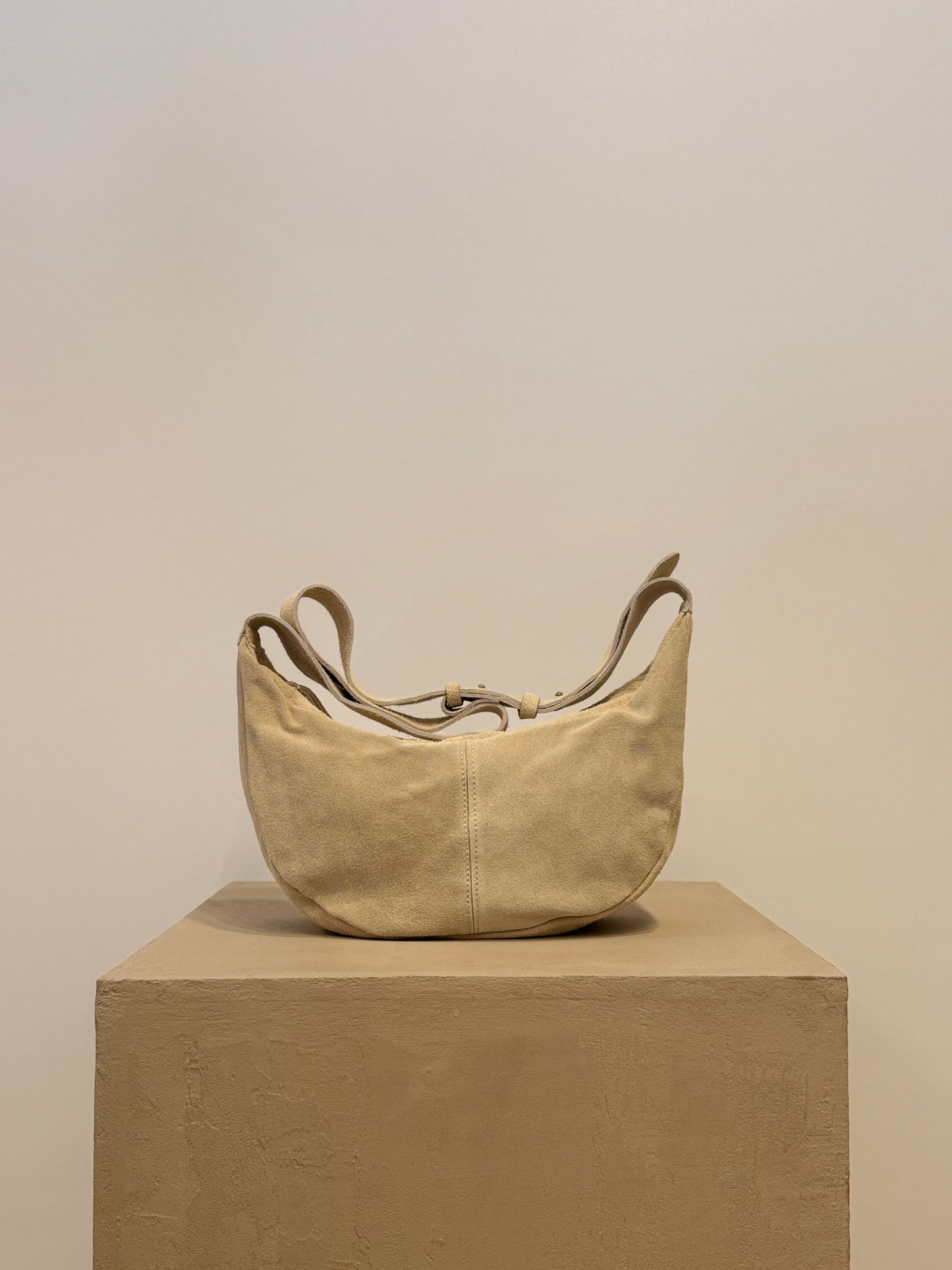 Yenvi Suede beige Shoulder Bag