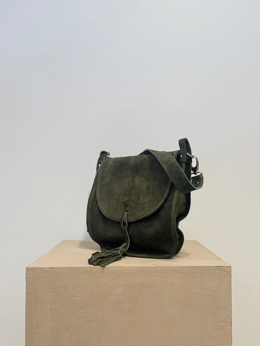 Yenvi green suede bag