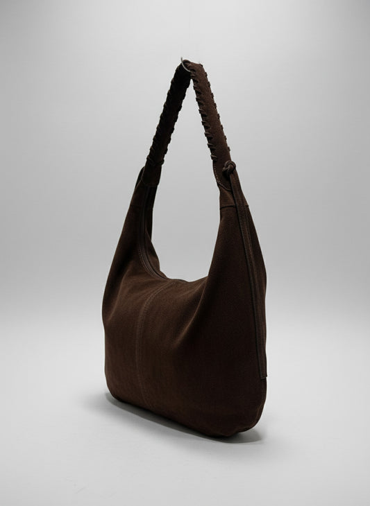 AVEA Tas Suède Donkerbruin