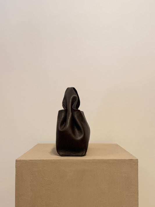 Yenvi classic grain brown leather bag