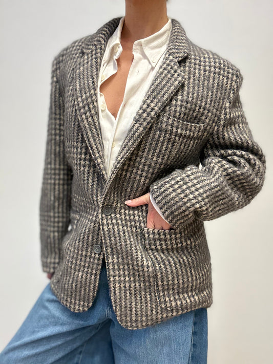 Vintage Italiaanse Wolblend Blazer – Carrera