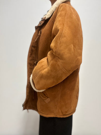 Vintage Shearling Parka in Cognacbruin