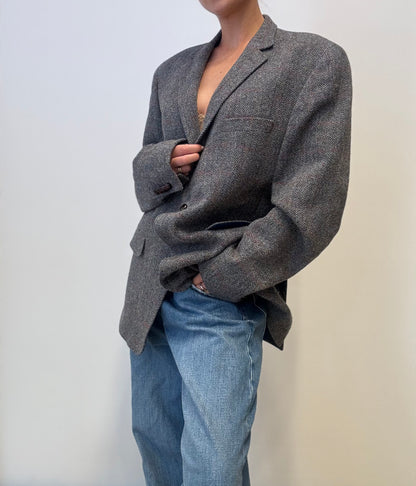 Vintage Wool Blazer in Tweed