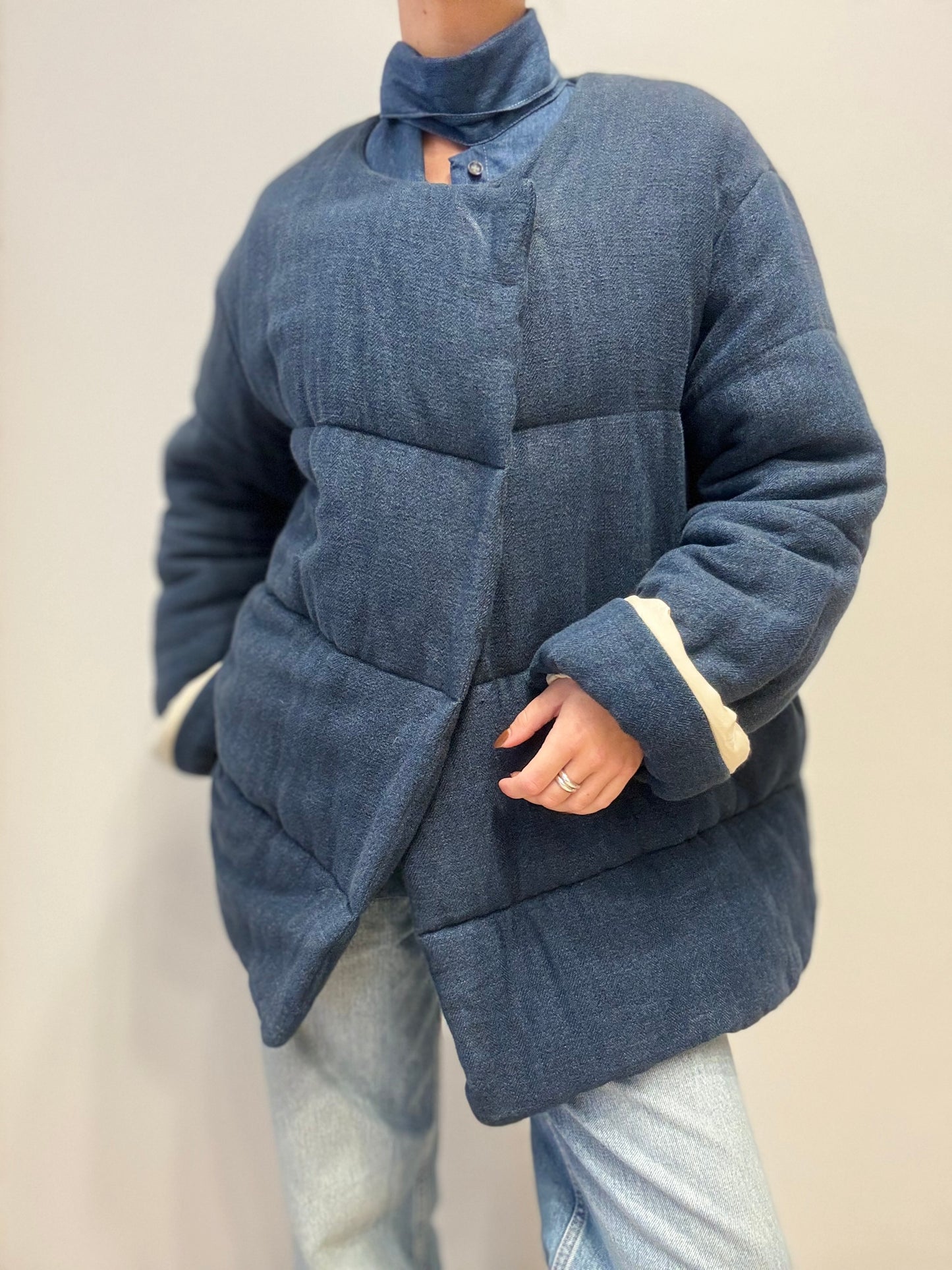 Isabel Marant Gewatteerde Jas in Denimlook