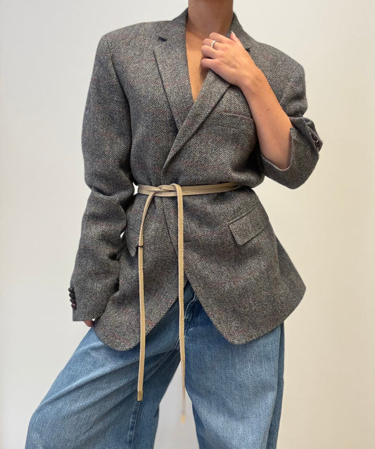 Vintage Wool Blazer in Tweed