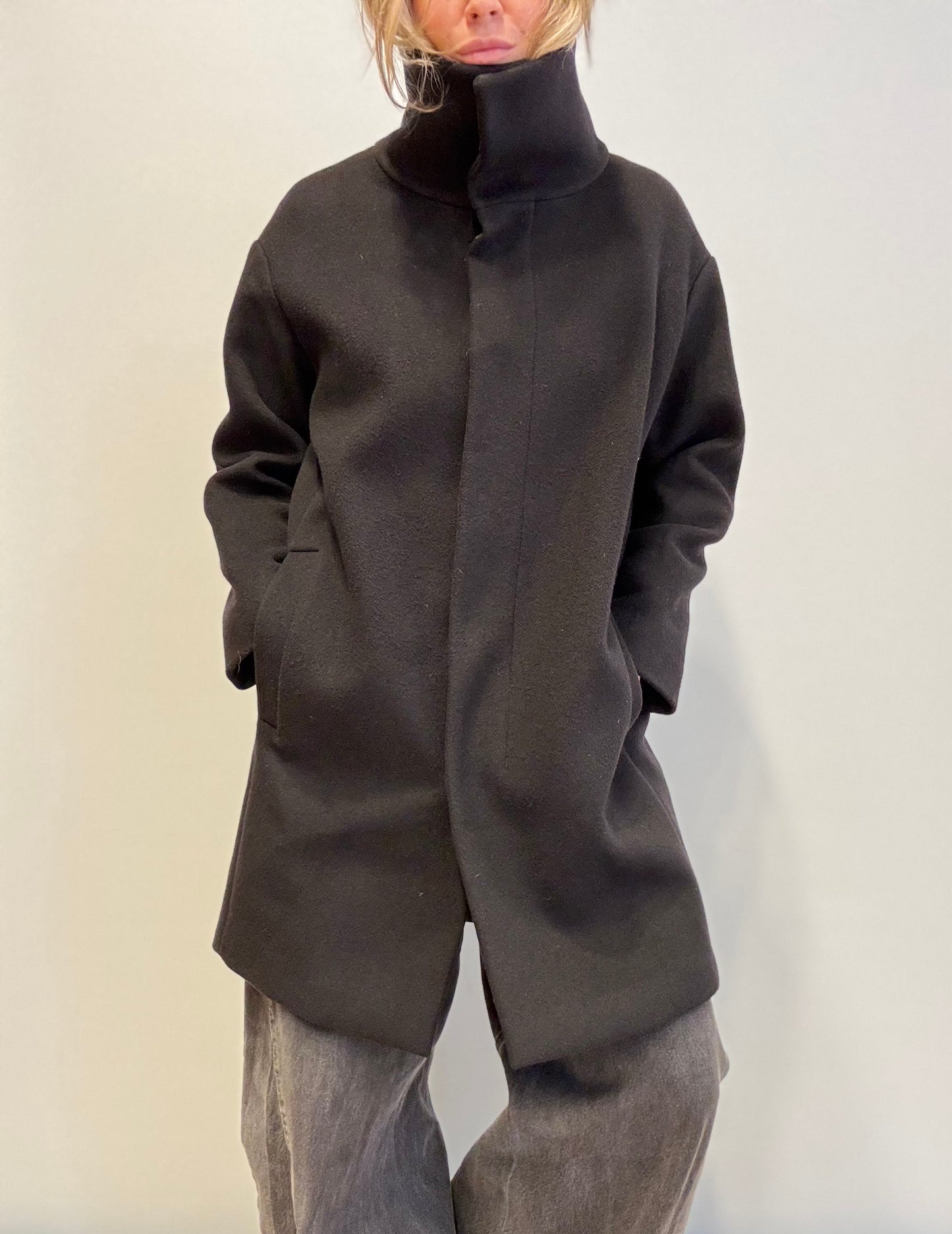 Max Mara Wool Coat in Black
