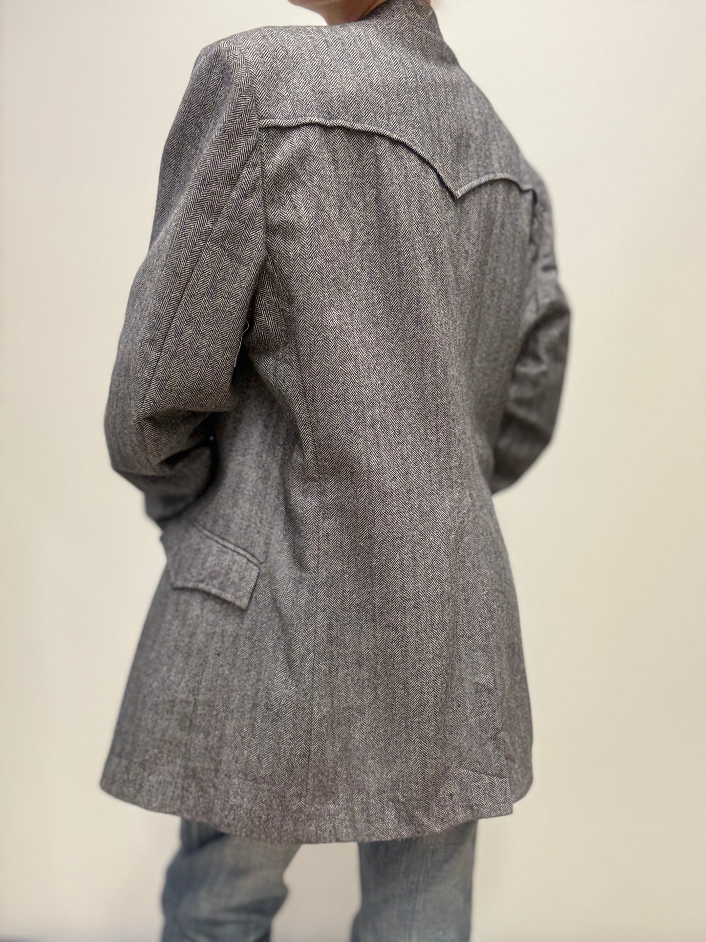 Vintage wrangler blazer grijs