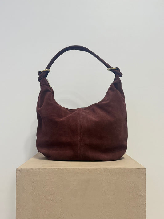 Yenvi big suede burgundy bag