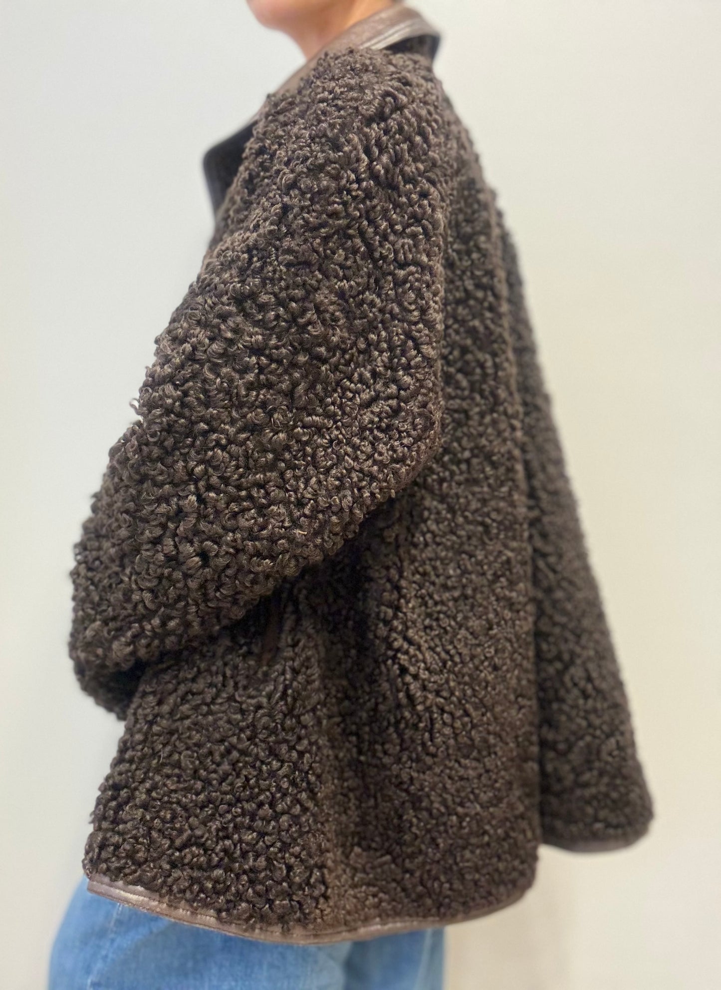 Dubbelzijdige Lammycoat – Leer & Teddy