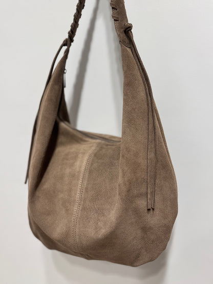 The AVEA tas suede taupe