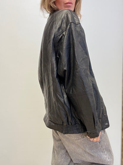 Vintage Black Leather Jacket