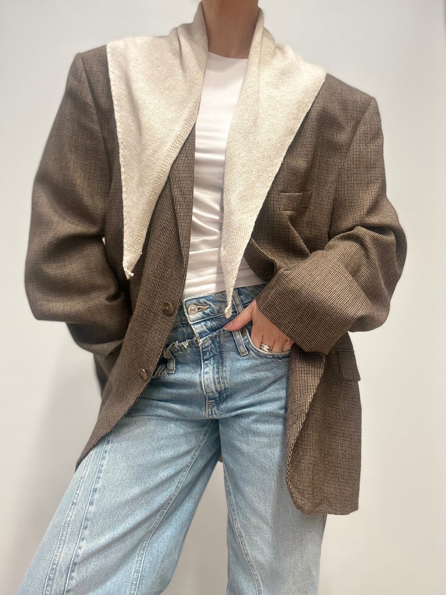 Vintage blazer Chaps EST. 1978 Bruin tinten