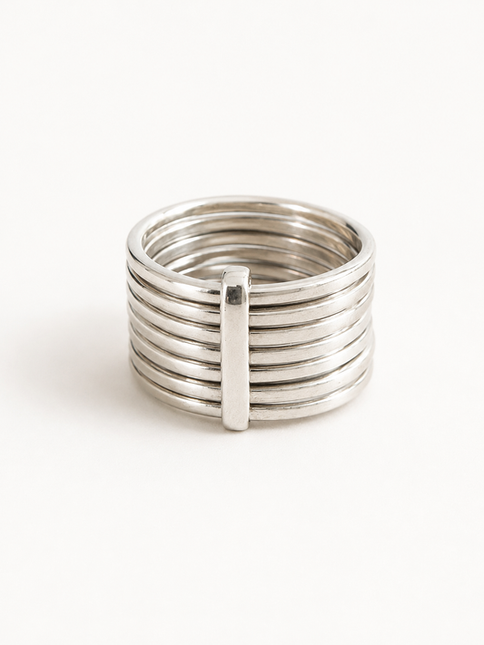 925 Sterling Silver Multi Band Ring