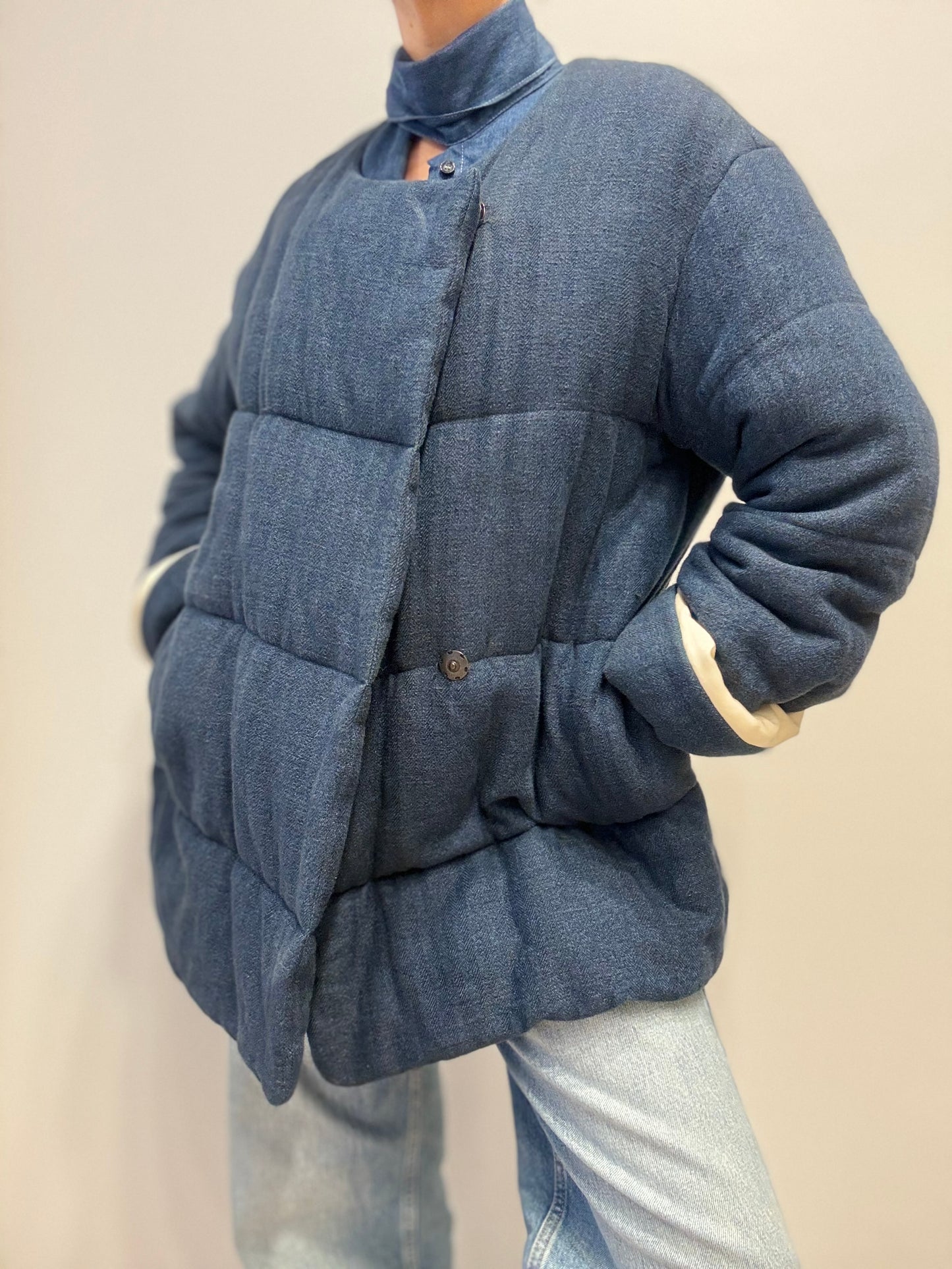 Isabel Marant Gewatteerde Jas in Denimlook