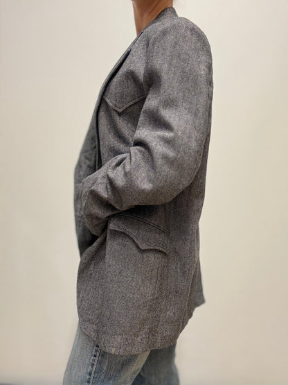 Vintage wrangler blazer grijs