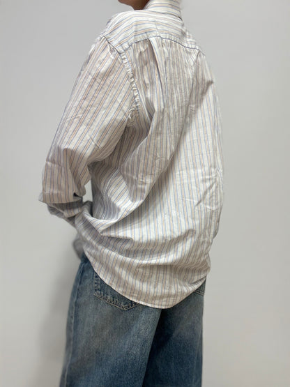 Vintage gestreept katoenen overhemd
