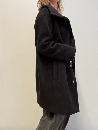 Max Mara Wool Coat in Black
