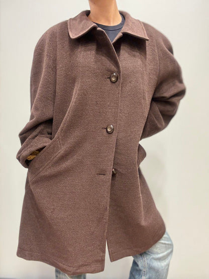 Steinbock wollen jas bruin