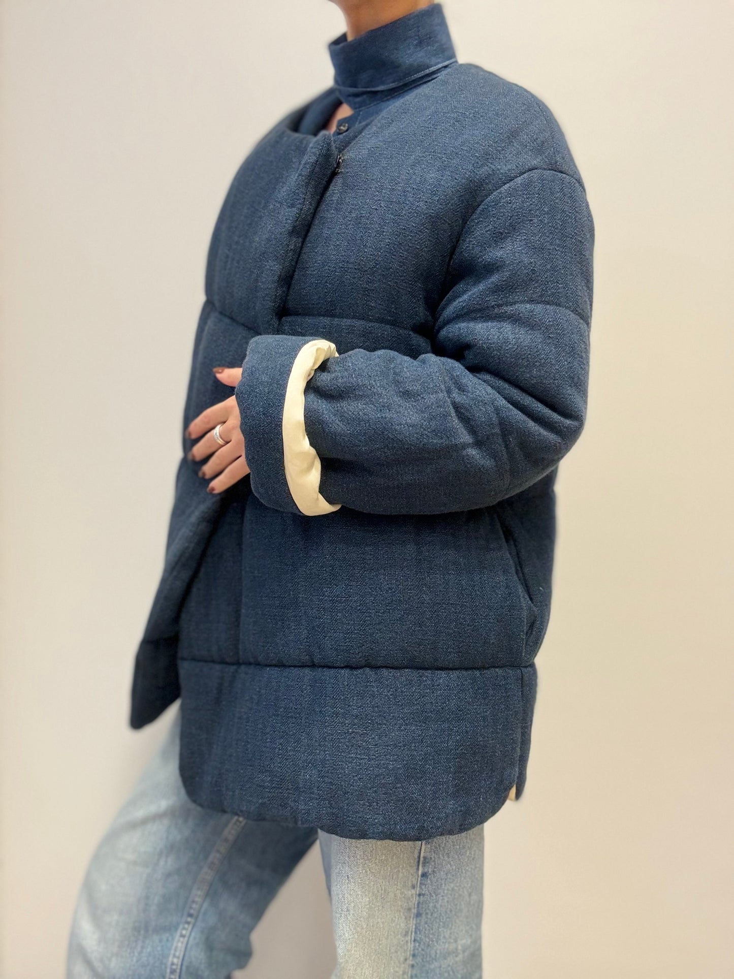 Isabel Marant Gewatteerde Jas in Denimlook