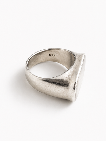 Vintage 925 Zilveren Ring met Ovale Maansteen