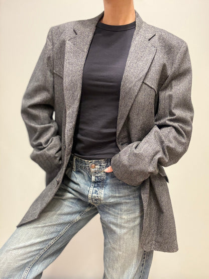 Vintage wrangler blazer grijs