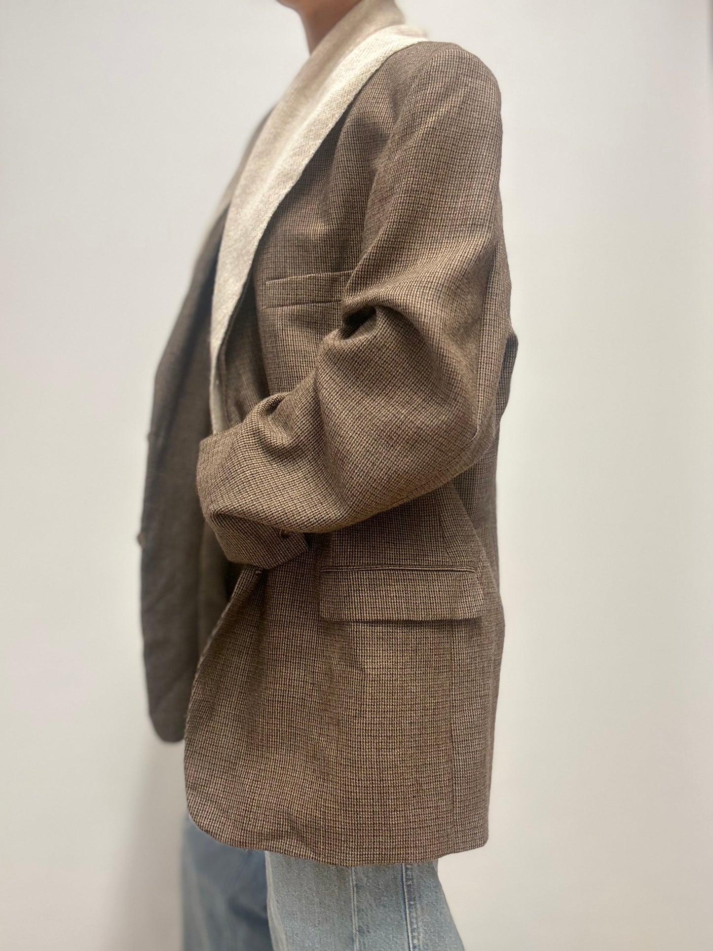 Vintage blazer Chaps EST. 1978 Bruin tinten