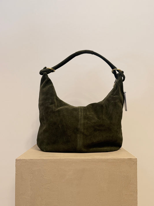 Yenvi big suede green bag