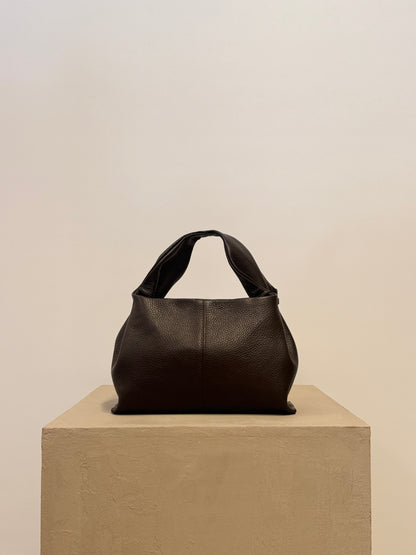 Yenvi classic grain brown leather bag