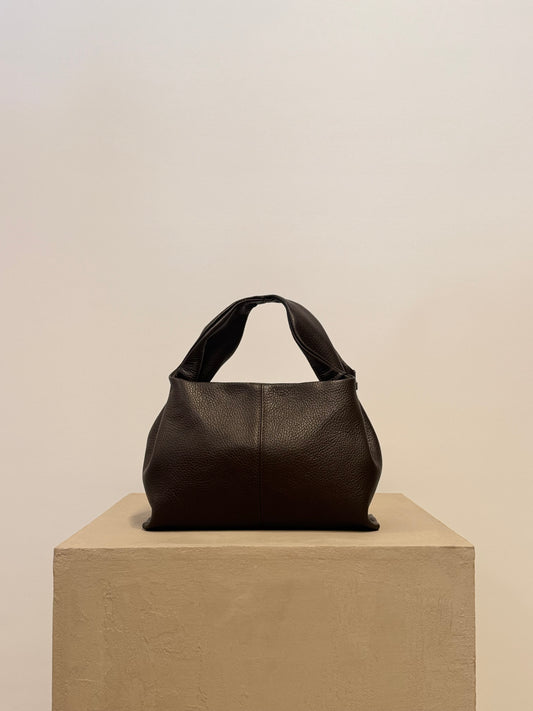 Yenvi classic grain brown leather bag
