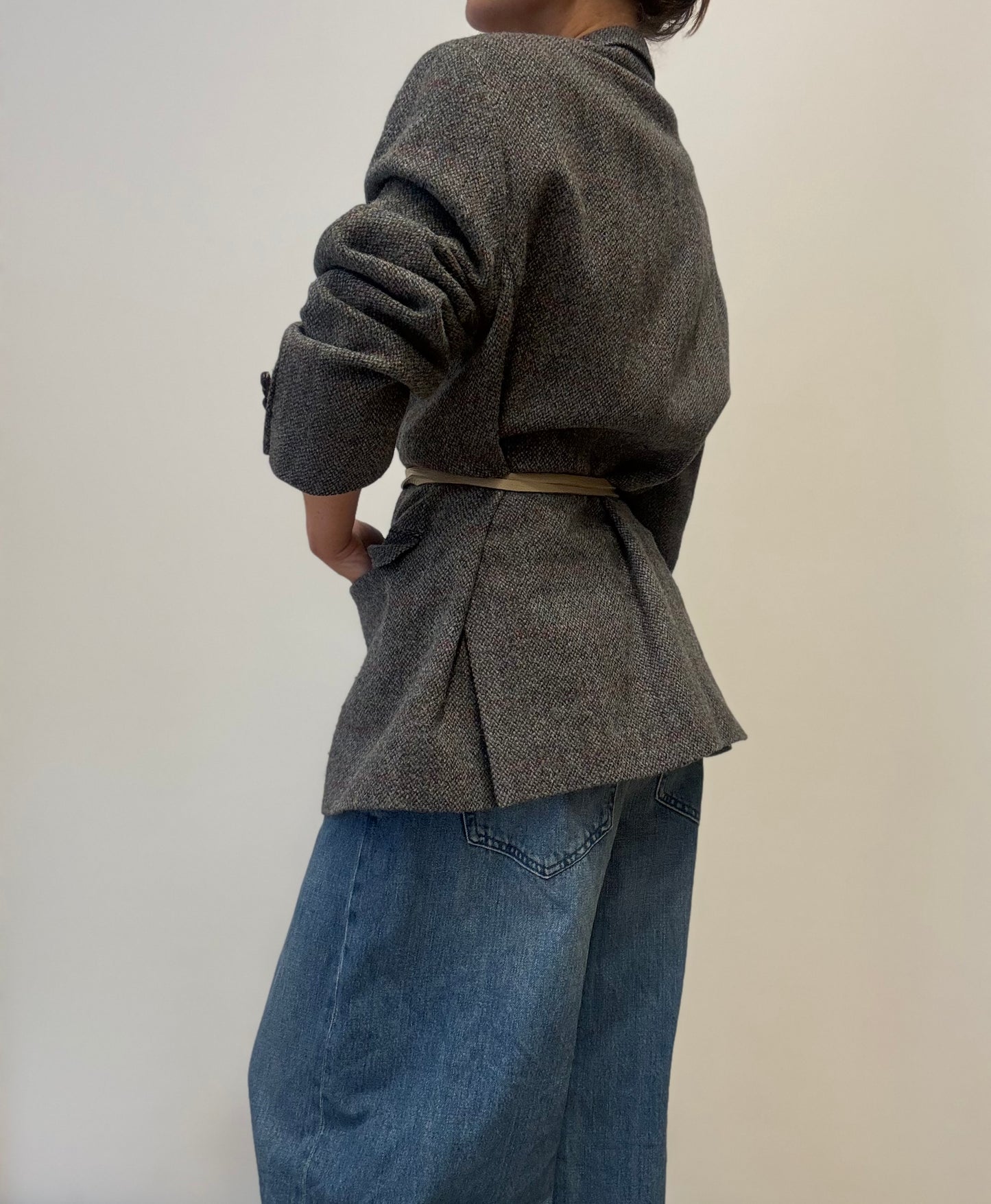 Vintage Wool Blazer in Tweed