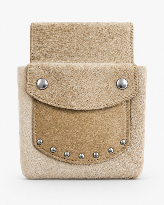 Belt bag cowhide champagne
