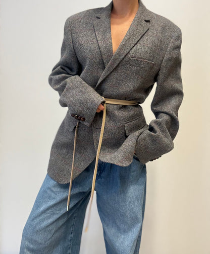 Vintage Wool Blazer in Tweed