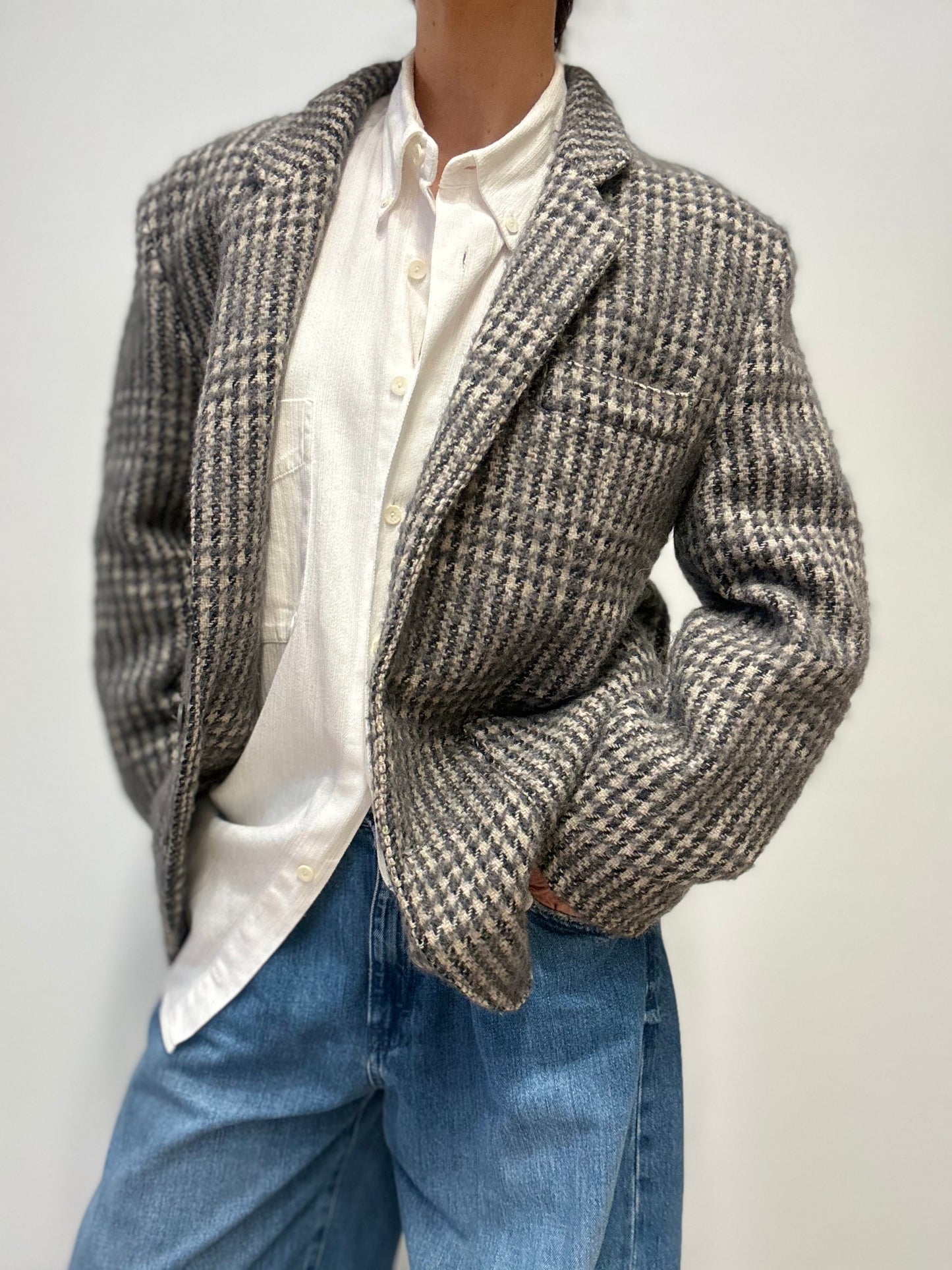 Vintage Italiaanse Wolblend Blazer – Carrera