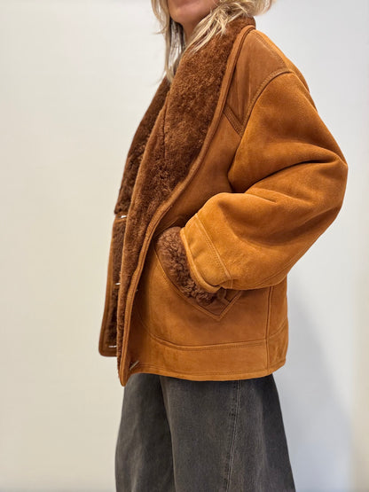 Cognac lammy coat