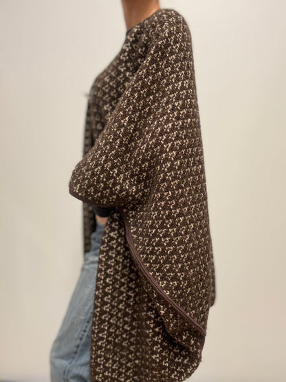 Madeleine donkerbruine mantel