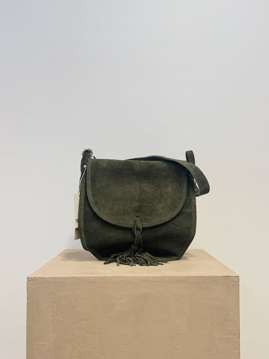 Yenvi green suede bag