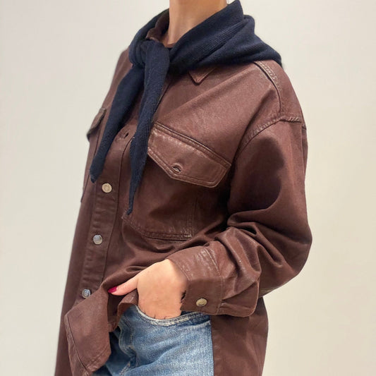 Yenvi sjaal – stripes taupe – Yenvi vintage