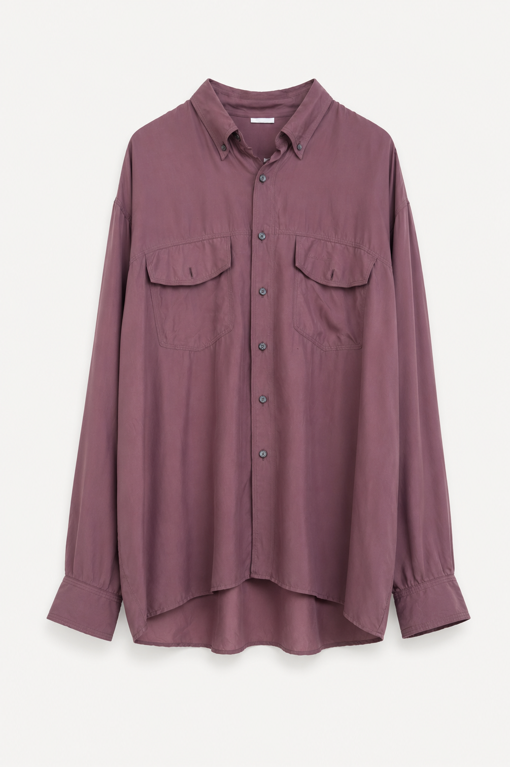 Vintage Zijden Blouse in Mauve